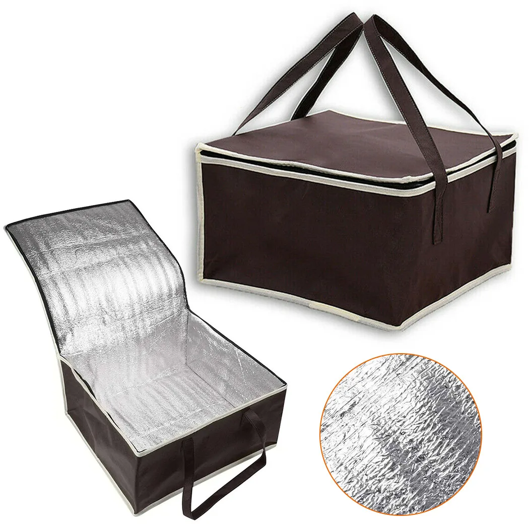Food Pizza Delivery Insulated Bag Waterproof Camping Warmer Cold Thermal Bag Non-woven Fabric Storage Bag 2
