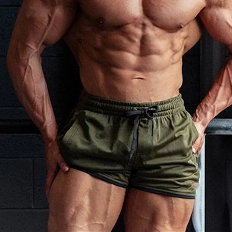 Sports Pants Running Shorts Men Summer Quick-dry Mesh Breathable Gym Beach