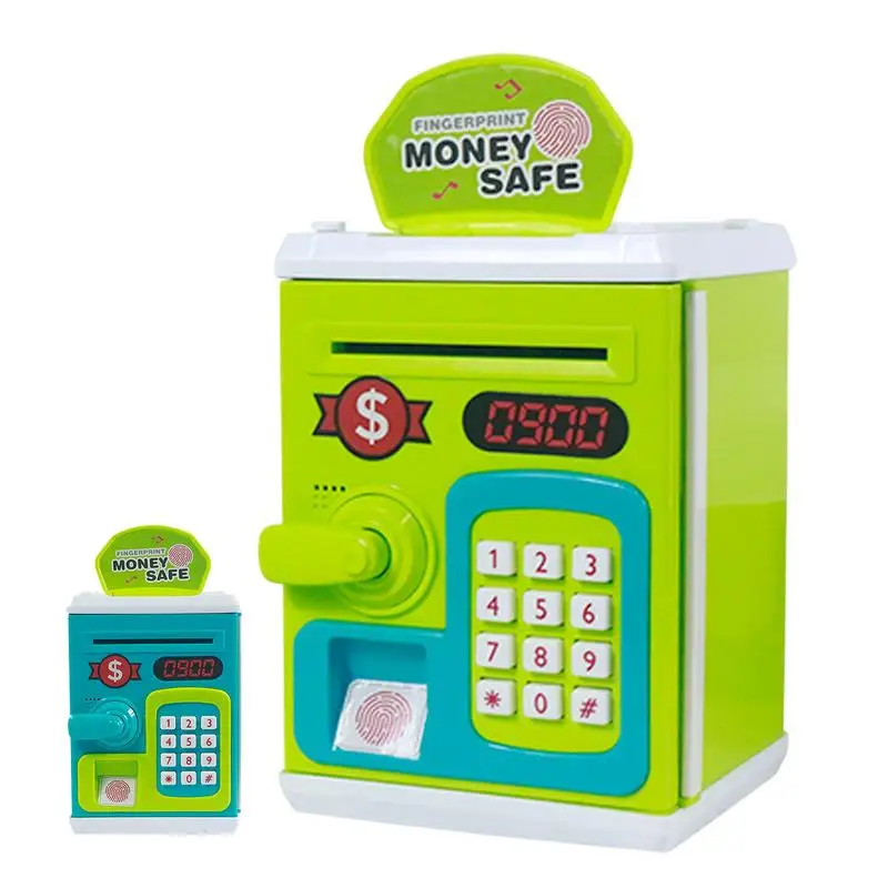 Toy Safe Box Electronic Toy Safe Bank Money Saving Box With Password Atm Money Bank With Music & Light Jar For