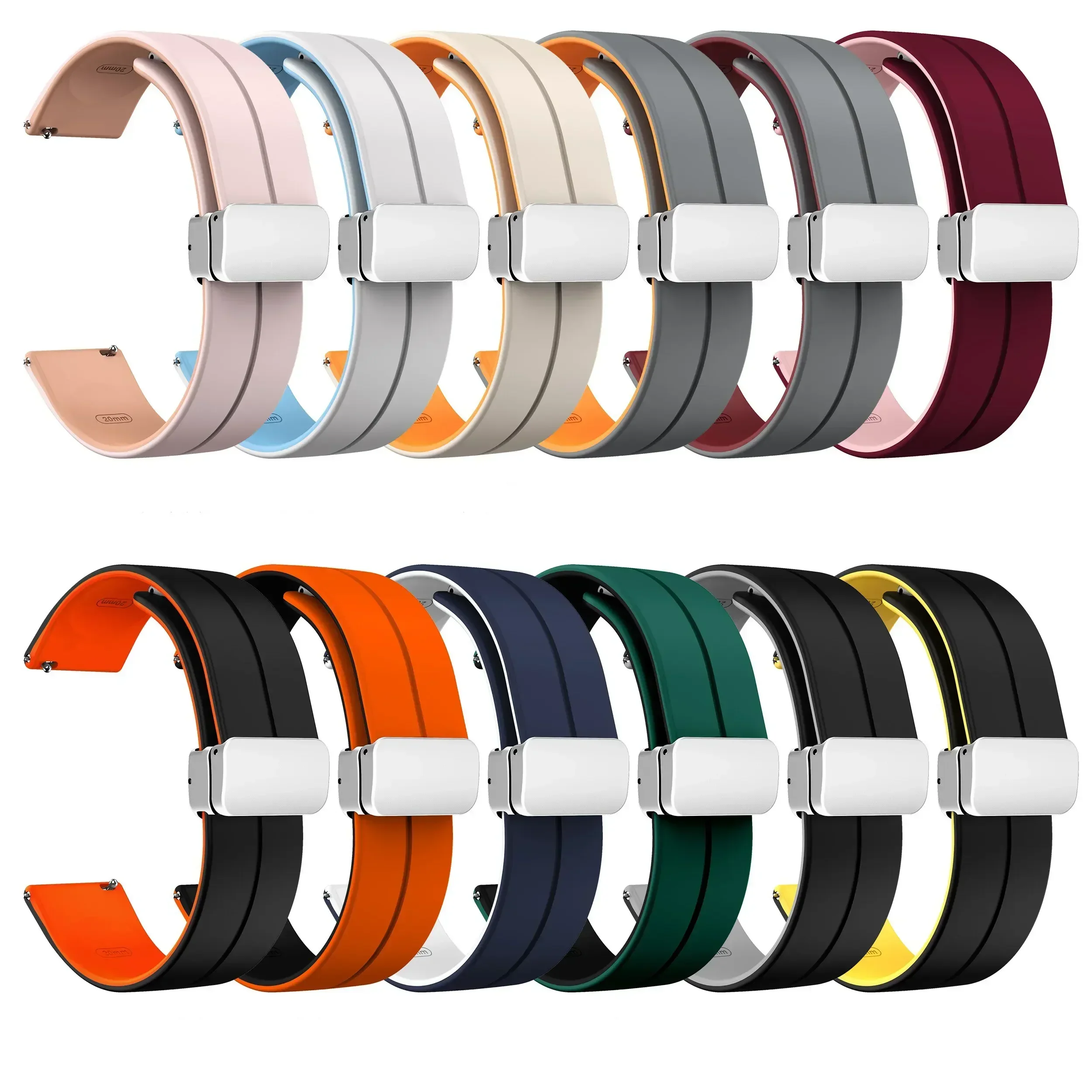 Silicone Magnetic Buckle Wristband Replacement Bracelet