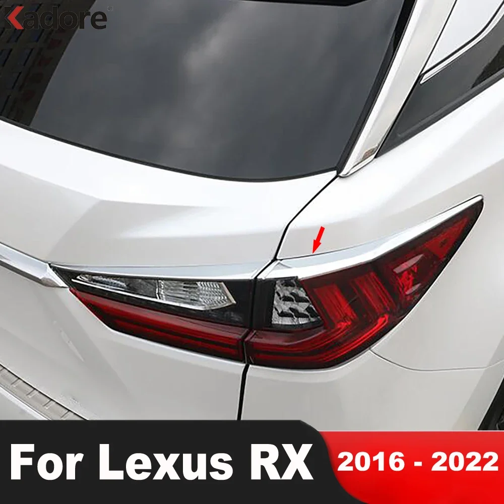 

Для LEXUS RX 2016-2019 2020 2021 2022 хромированный Автомобильный задний фонарь Накладка для бровей задний фонарь Аксессуары для заднего фонаря