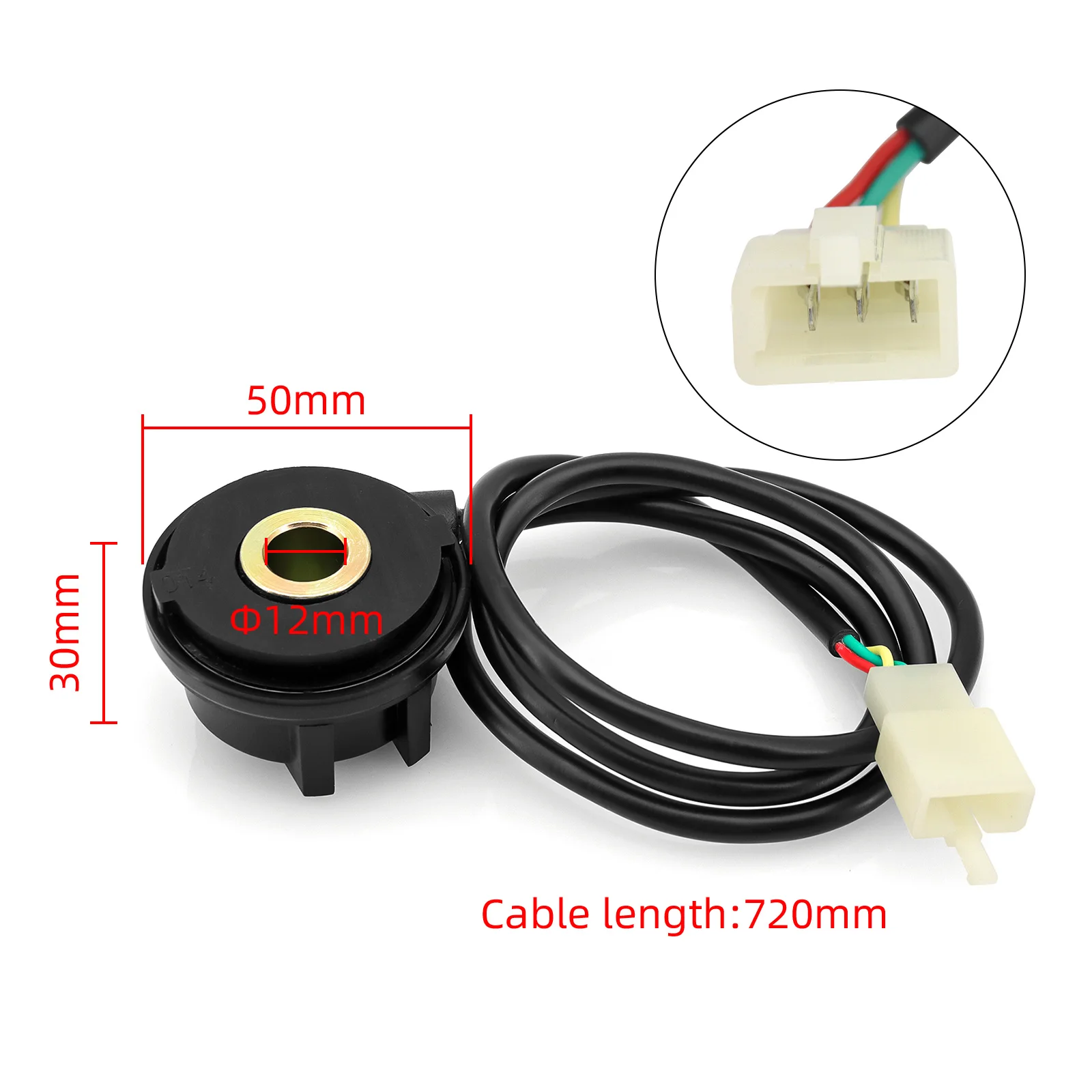Motorcycle Odometer Sensor 12V Digital Motor Speed Meter Durable Cable Mileage Assembly Modification Accessory Wire Replacement motorcycle odometer sensor