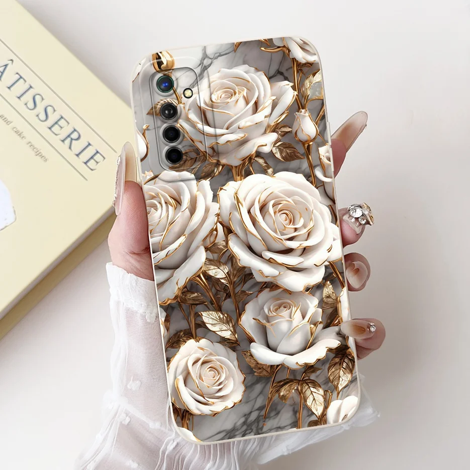 Luxury Floral Candy Painted Soft TPU Phone Case