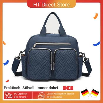 Borsa per pannolini KONO Baby elegante e calpestabile per borsa da viaggio per mamma e papà con tasche isolanti per fiale e snack 1