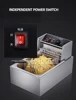 Single-cylinder Cooking Deep Fryer Stainless Steel Commercial Electric Fryer Snak Equipment 5