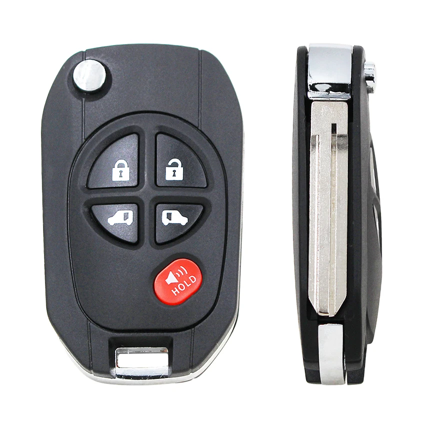 Ecusells Modified Flip 3/4/5/6B Remote Control Key Fob Shell Case Fob for TOYOTA Sequoia Highlander Sienna Tacoma GQ43VT20T
