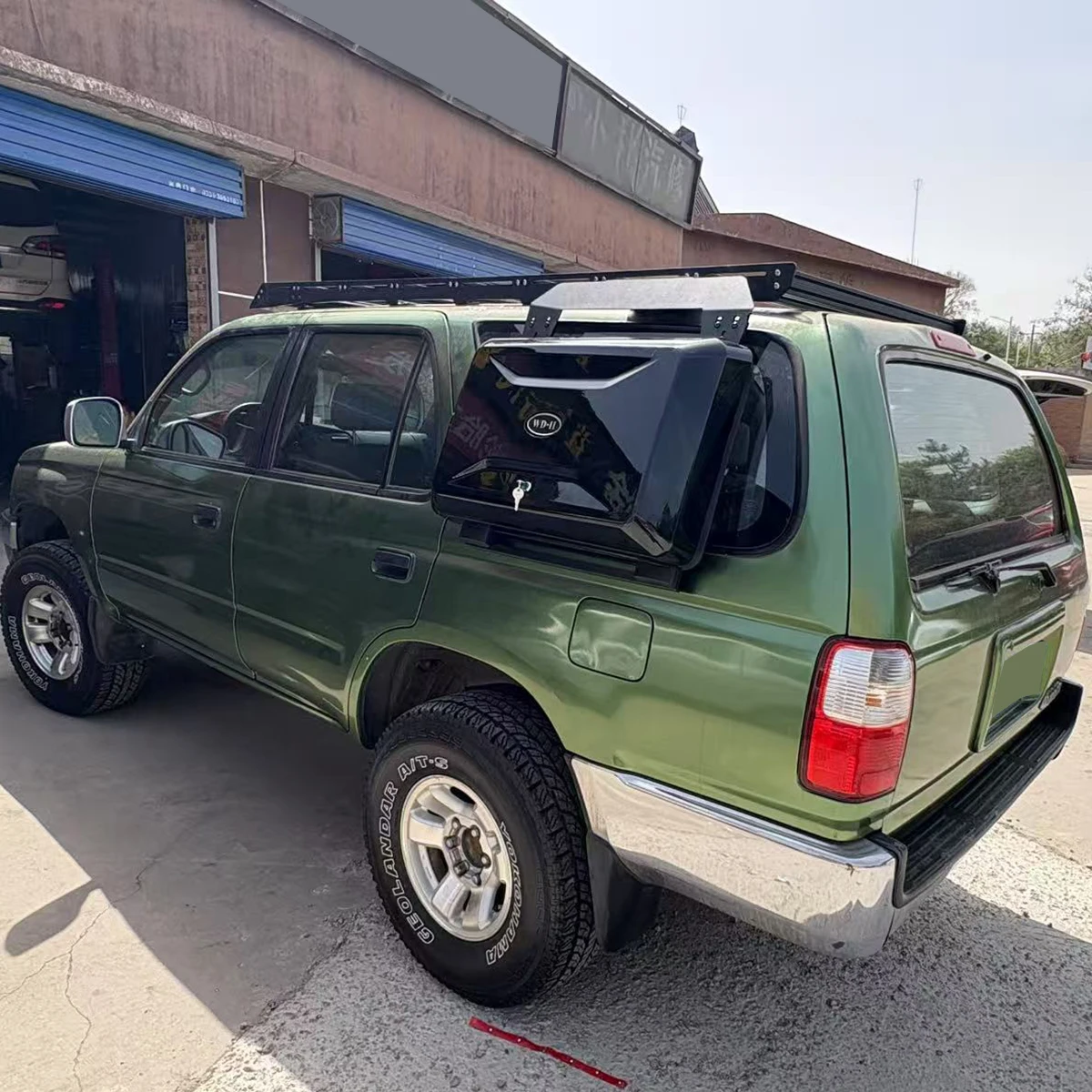 1996-2001 토요타 4러너/힐럭스 서프용 외부 측면 장착 기어 캐리어 공구함 보관함 알루미늄 합금