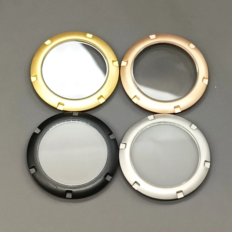 Mod Seiko Cover Posteriore Trasparente Adatta Per Seiko Skx007 Turtle 6105 Cassa Dell'Orologio Tonno Nh35 Nh36 Parti Posteriori Della Cassa Opaca