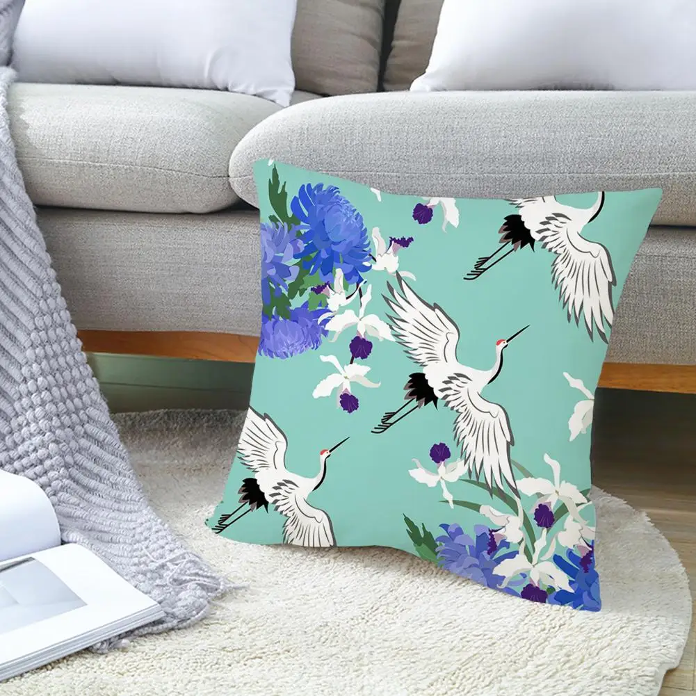 

2023 Pillow Case Cushion Cover Pillow Linen Print Pillowcase Car Sofa Chinese Style