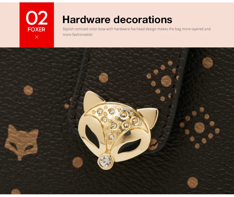 FOXER Frauen Kurze Brieftasche Mode Kartenhalter Weibliche Kleine Münze & Schlüssel Geldbörse – Detail 21