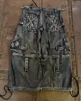 Streetwear jean lourd Y2K vêtements hommes femmes Hip Hop rétro poches Baggy Cargo pantalon Baggy jean taille basse pantalon à jambes larges 3