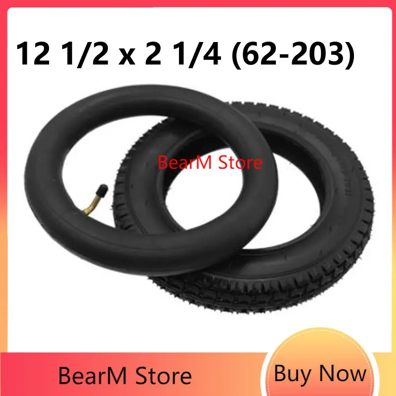 

12 1/2x2 1/4 ( 62-203 ) Tire and Inner Tube for Many Gas Electric Scooters E-Bike Inch Wheel Tyre 1/2 X 2