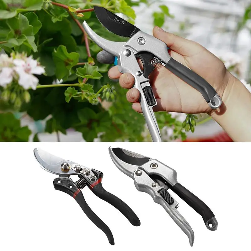 

Garden Pruners Aluminum Professional Sharp Bypass Hand Pruner Garden Shears Clippers Heavy Duty Durable Ergonomic Handle Plant