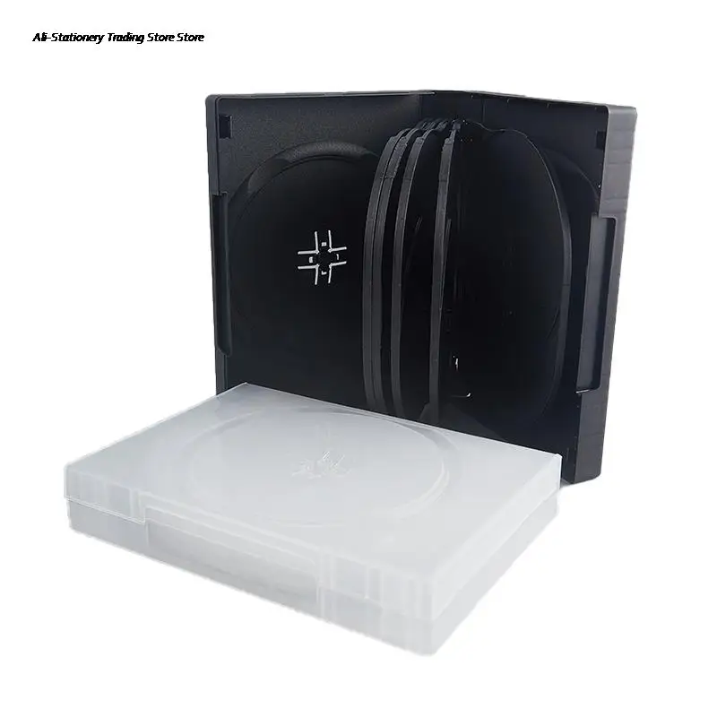 10/12CD Capacity Disc Storage Box Large DVD Case Package Portable Box For Home Cinema Movie Storage Holder Cover