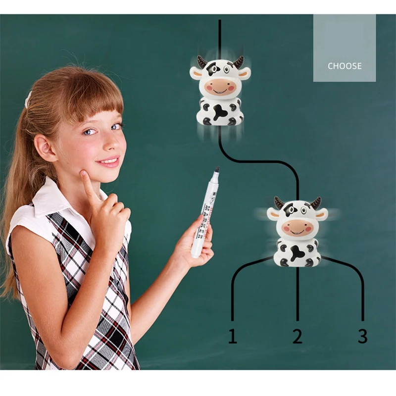 Follow Any Drawn Line Magic Pen Inductive Mouse Cow Robot Model Children Kids Toy With Sound And Light Children Gift 4