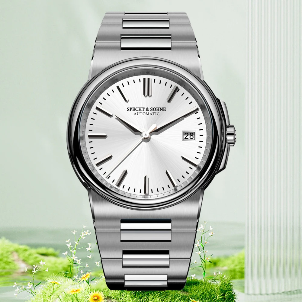 Nuovo Orologio Specht & Sohne Di Alta Qualità 38Mm Orologi Meccanici Automatici Acciaio Inossidabile Cristallo Zaffiro Reloj Hombre Impermeabile