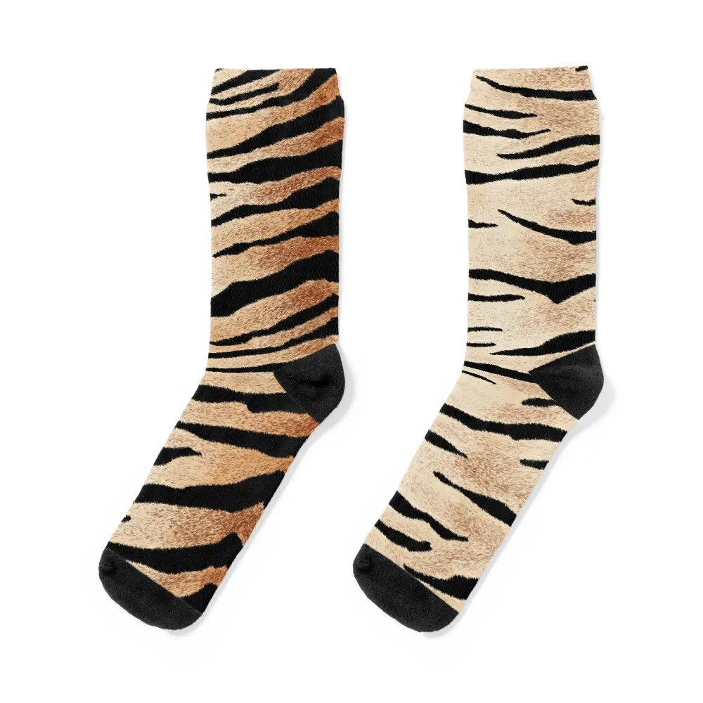 Exotic Tiger Stripes Print Socks warm socks cycling socks Socks Girl Men's