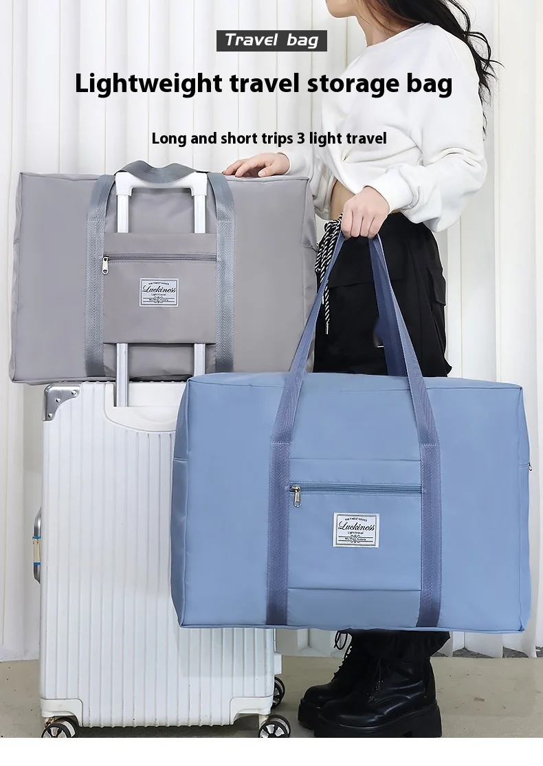Pokretna torba za pohranu prtljage Prijenosna torba za avion Višenamjenska putna torba velikog kapaciteta Fitness Torba za pohranu deke_voghion.com
