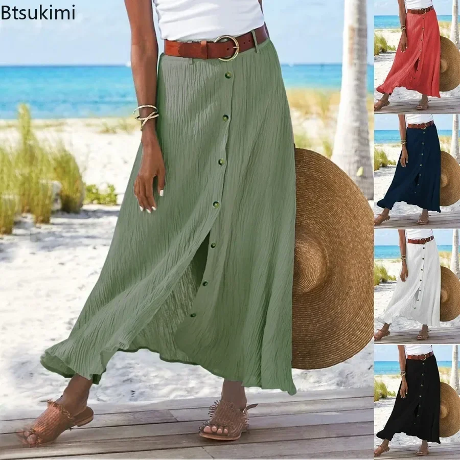 スカート NOTHINGEVERYTHING : 25SS / FRILL DETAIL COTTON MIDI SKIRT BOTTOMS - NOTHINGEVERYTHING