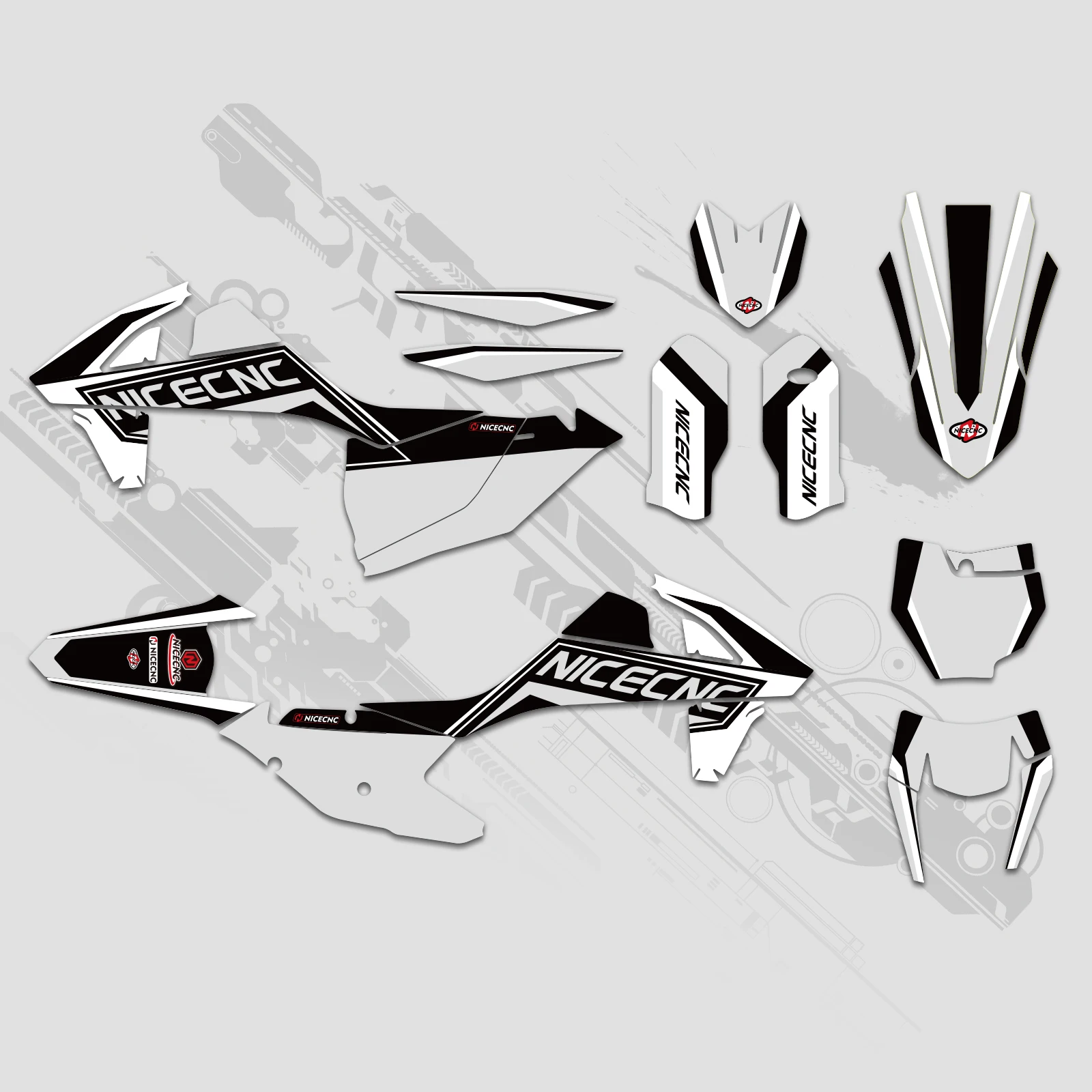 NICECNC Für KTM SX 125 SX 250 SXF 250 SXF 450 2016 2017 2018 Motorrad Verkleidung Grafik Hintergrund Aufkleber Aufkleber Anpassen – Detail 11