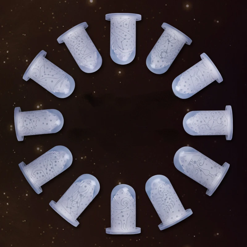 12.1mm Handmade Lipstick Mould Diy12 Constellations Relief Lipstick Silicone Mould Requires A Combination Use 2