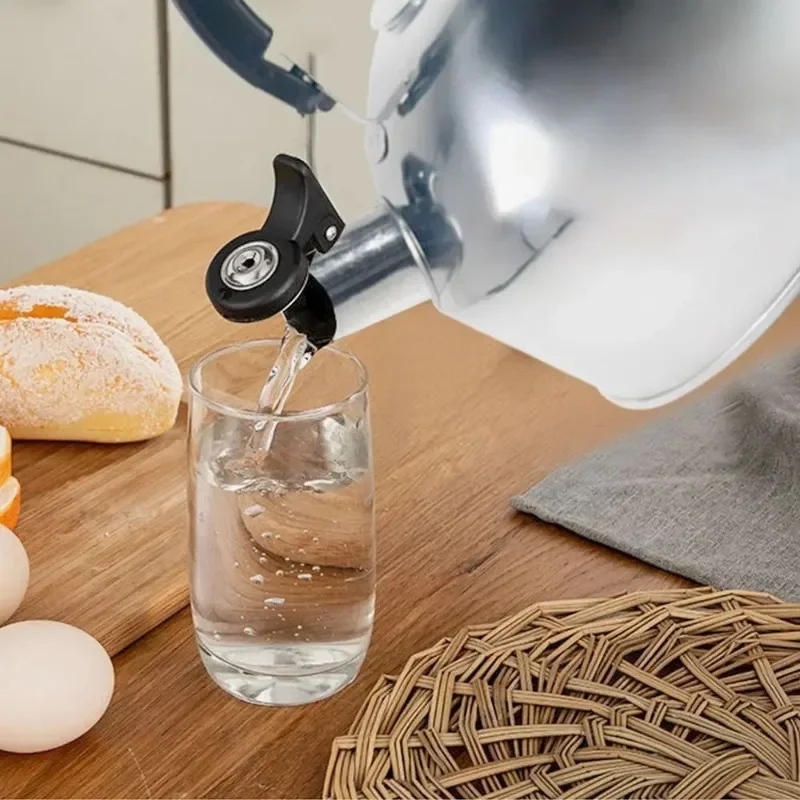 3L stainless steel teapot stove gas kettle whistle pot hiking and cooking teapot ergonomic handle teapot folding kettle portable folding kettle