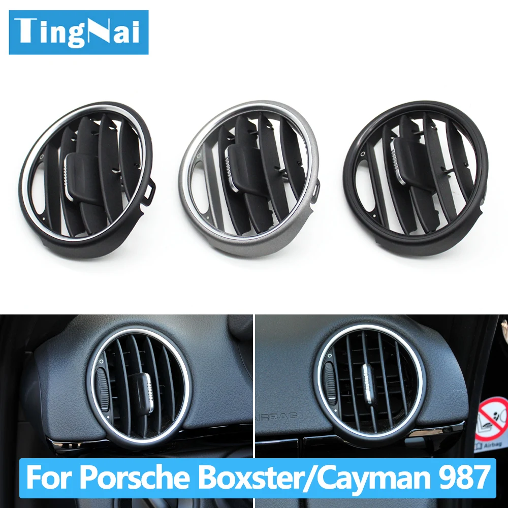Car Front Dashboard Air Conditioner AC Vent Grille Outlet Panel For Porsche Boxster Cayman 987