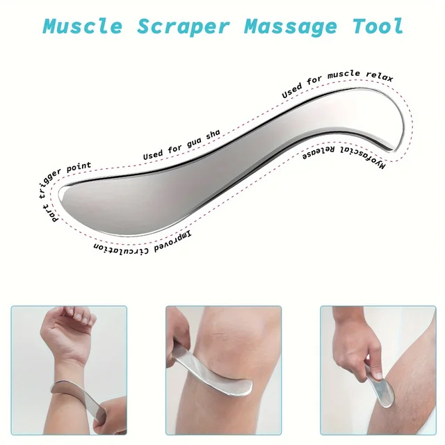 Gua Sha Stainless Steel Massage Tools Muscle Scraper Tool, Physiotherapy Tools, Muscle Gua Sha Tools 4