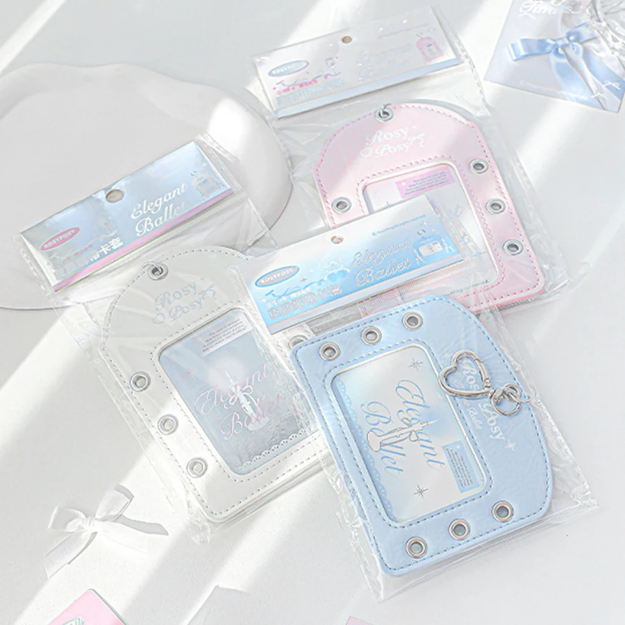 Photocard Holder Outdoor Girl Korean Style ID Card Cover Protective Case Card Sleeve Student Identification Badges Supplies 4