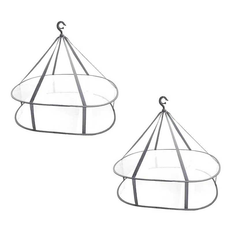 Drying Net Drying Basket 2 Layers for Household Folding Clothing Net Sweater Top Anti Deformation Racks clothes drying rack