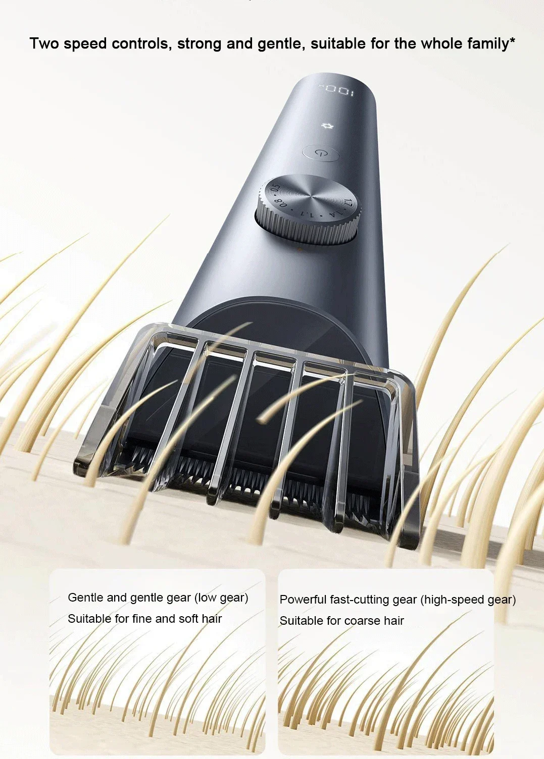 XIAOMI Mijia Electric Clipper Mens Professional Cutting hine Home Use Cordless Rechargeable Barber Hair Trimmer_voghion.com