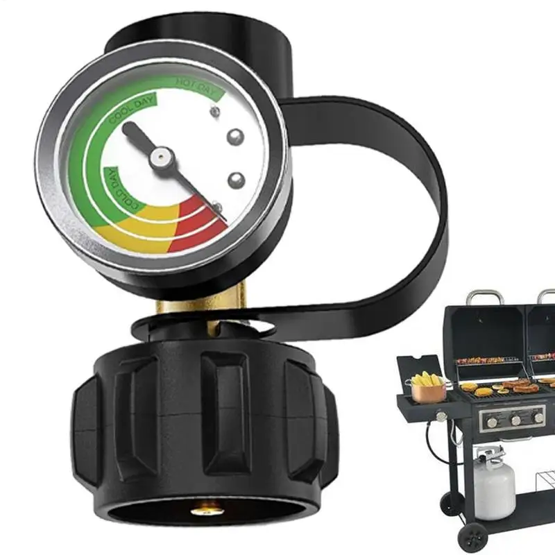 new Propane Levels Indicator Portable Metal LP Tank Gauge Propane Meter Heavy Duty Pressure Gauge Propane Cylinder Gauges