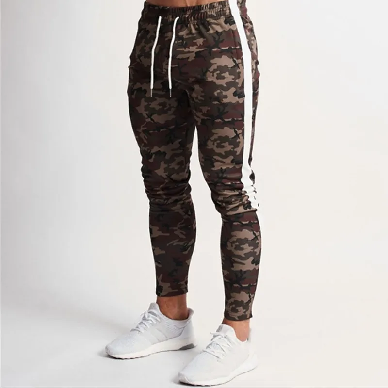 New Men's Fitness And Sports Pants Colored Casual Running Feet Pants for Men