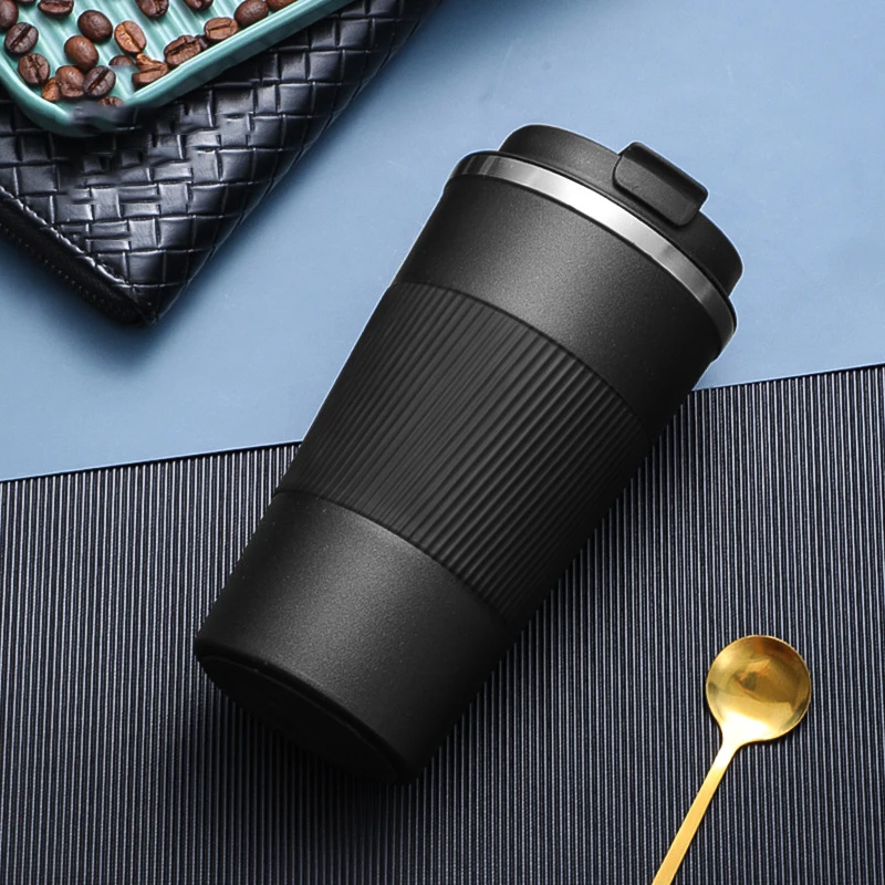 Stainless Steel Mug 12/17oz Coffee Thermos Mug Double-wall Stainless Steel Portable Car Travelling Tumbler Insulation Thermal Coffe Cup To Go stainless steel cup coffee cup stainless steel cups ceramic coffee cup