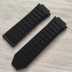 Premium Silicone Sports Strap with Folding Buckle - Universal 19mm*29mm, Unisex Design - 29mm - 19mm (Black - no buckle)