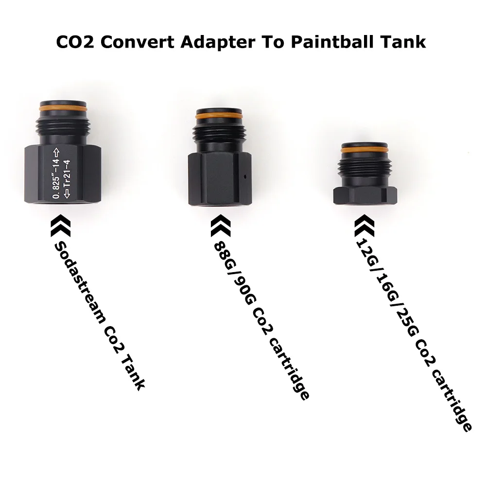 NewCo2CylinderConvertAdapterToPaintballCO2TankThreadCo2