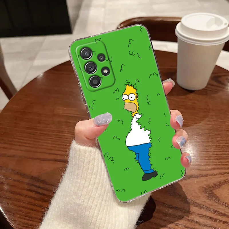 Homer-Simpsons Soft Clear Phone Case