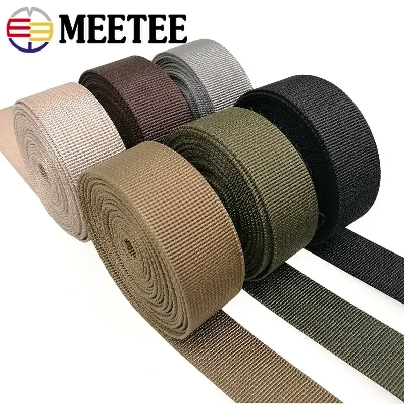 

5Meters Nylon Webbing Strap for Bags 20-50mm Backpack Tapes Safety Belt Pet Dog Collar Garment Bands Sewing Material Accessories