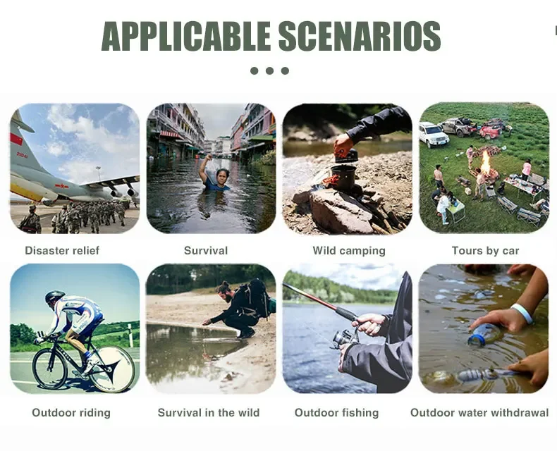 Westtune Outdoor Mini Water Filter Straw Camping Purification Portable Hiking Water Purifier for Survival or Emergency Supplies