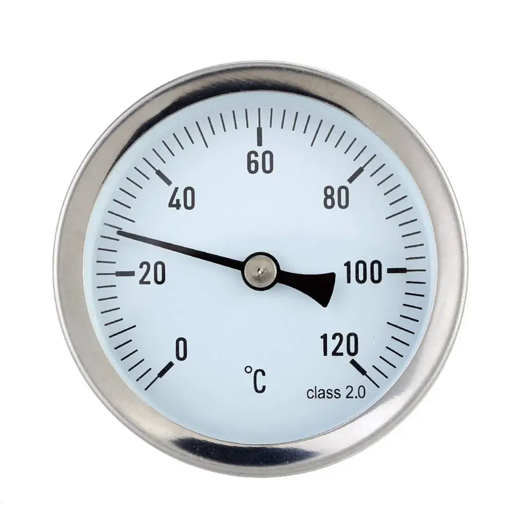 

Waterproof Aluminum Hot Water Pipe Removable Practical Dial Temp Gauge