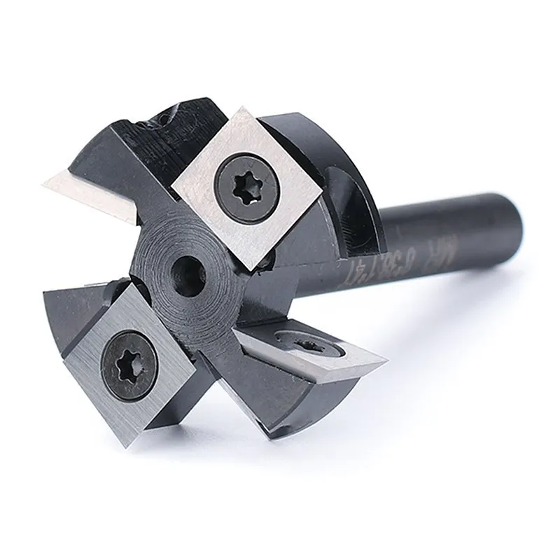 Inserto in metallo duro Lastra Cutter per Legno Pialla Bit 12x12x2.2/10.5x10.5x2.2/14x14x2mm Spoilboard Emersione Router Bit Inserto - immagine 3