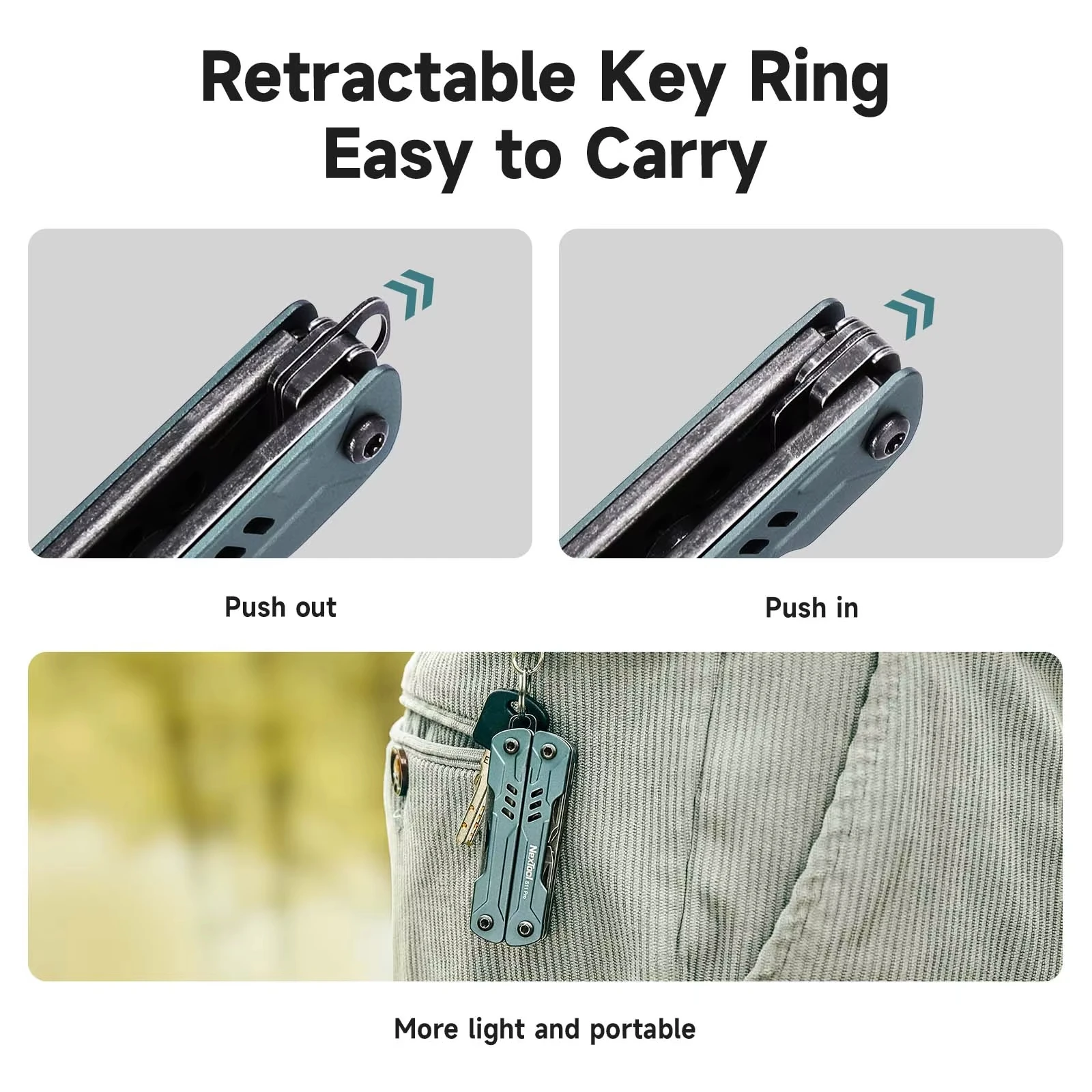 NexTool Mini Sailor Pliers S11 Pro 12-In-1 Multi Tool Pocket Knife Folding Tools Wire Cutters EDC Card Pin Screwdriver Scissors