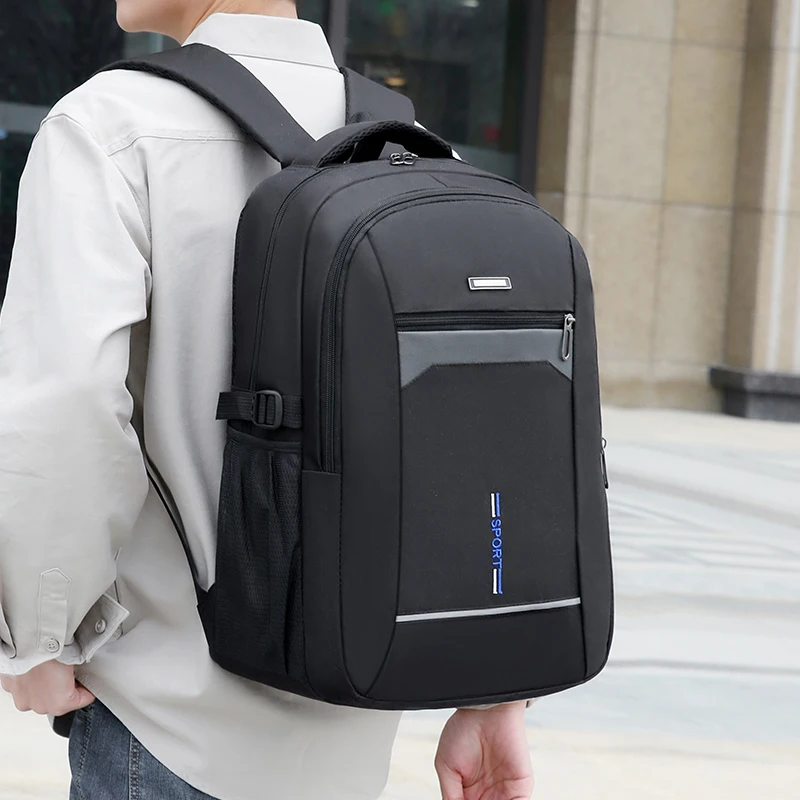 Lightweight backpack, multifunctional men's and women's backpack, made of Oxford material, with laptop compartment, adjustable s