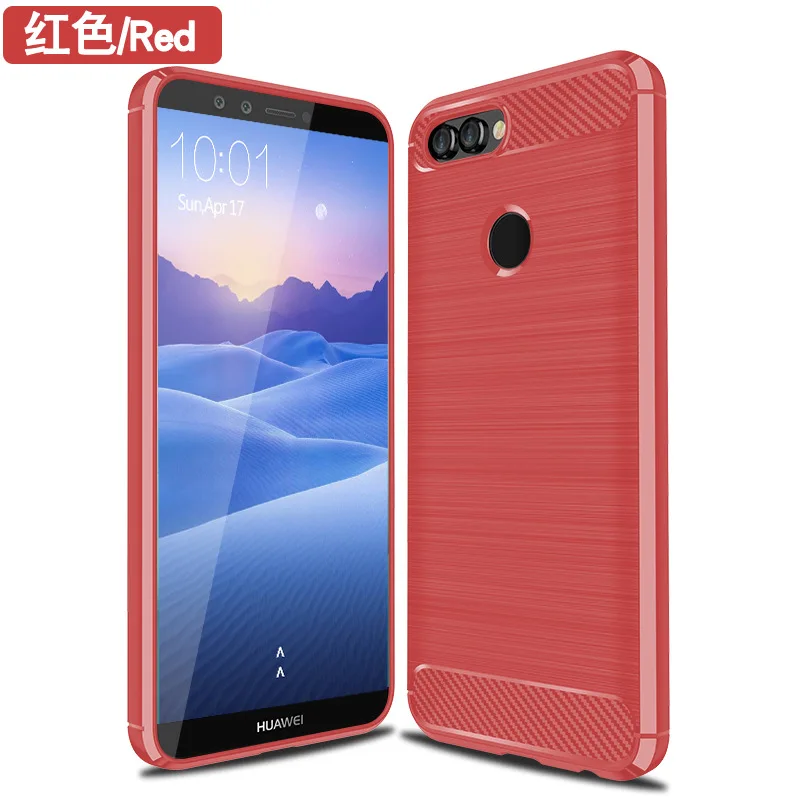 Shockproof Carbon Fiber Brushed Silicone Phone Case