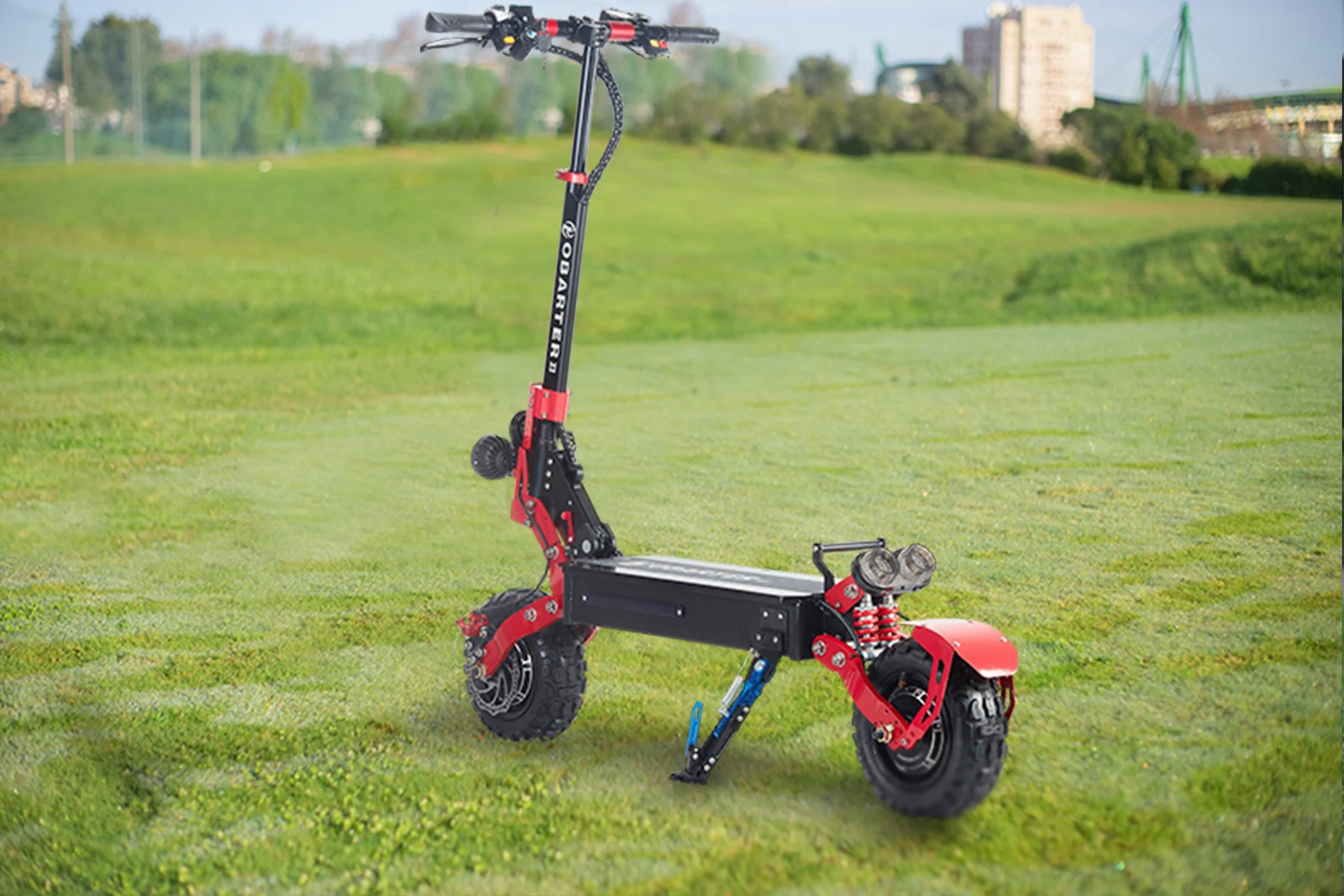 48V 2400W Dual Drive Electric Scooter 65km/h Scooter Elecric 11" Off Road E Scooter Foldable