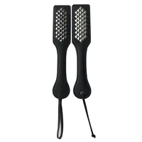 Leather Slapper Whip with Rivet for Horse Training Crop 2