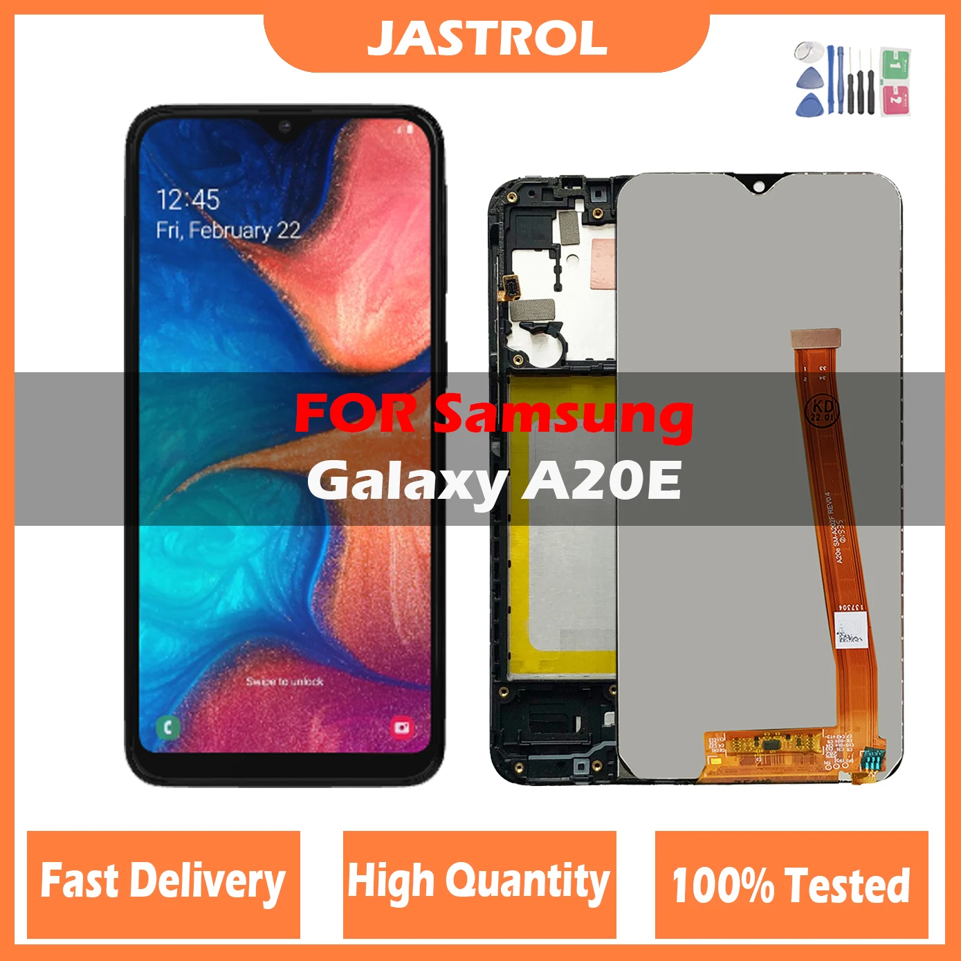 Lcd Da 5.8 ''Per Samsung Galaxy A20E A202 A202F A202Ds Display Lcd Con Cornice Touch Screen Digitizer Assembly A20E Lcd