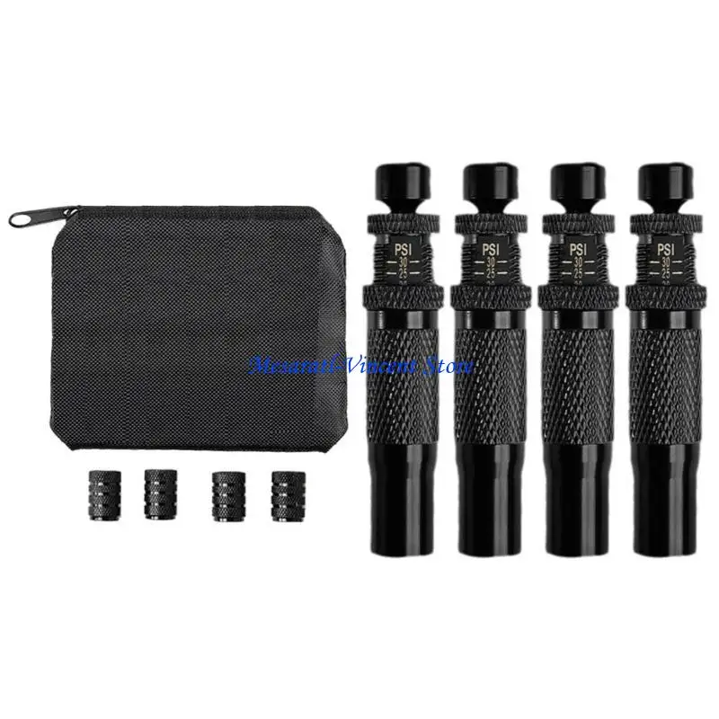 A70F 4PCS-Reifendruckabgabenträger, schnell einstellbare 0,7-2,1 bar mit Tragetasche – Detail 10