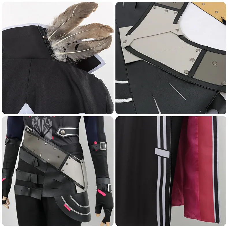 NIJISANJI Lauren Iroas VTuber Cosplay Costume with Wig for Adults (Unofficial)