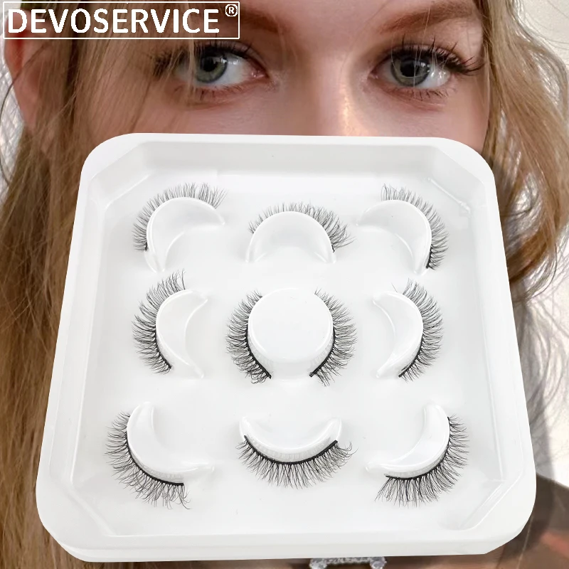 

Fluffy Curly Mink Lashes Russian Stripe False Eyelashes 12-22mm 3D Wispy Volume Natural Fake Eyelash Extension Supplies Pestañas